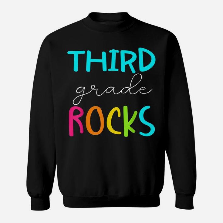Third Grade Rocks Shirt Team 3Rd Grade Teacher Sweatshirt