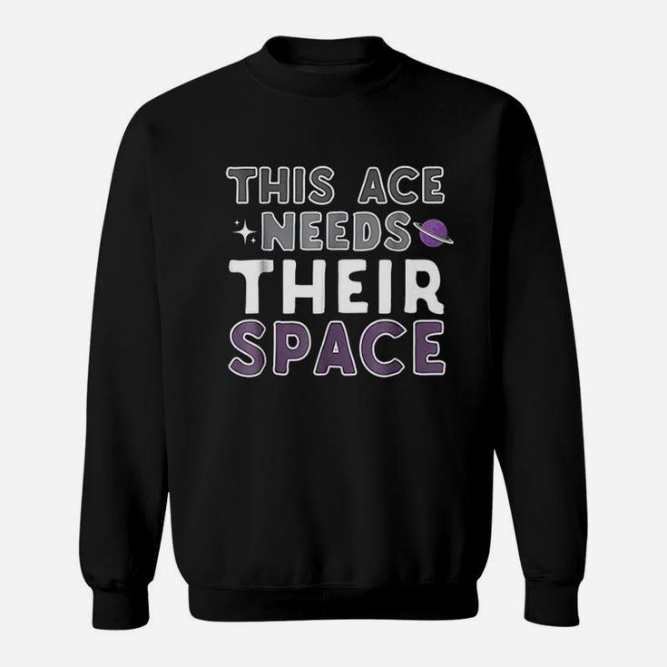 This Ace Needs Their Space Lgbt Funny Sweatshirt