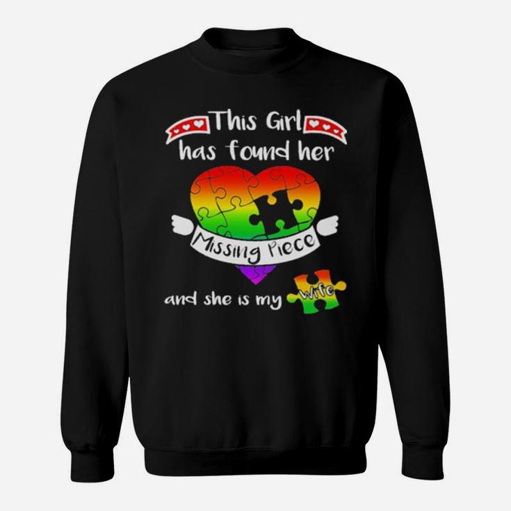 This Girl Has Found Her Missing Piece Autism Sweatshirt