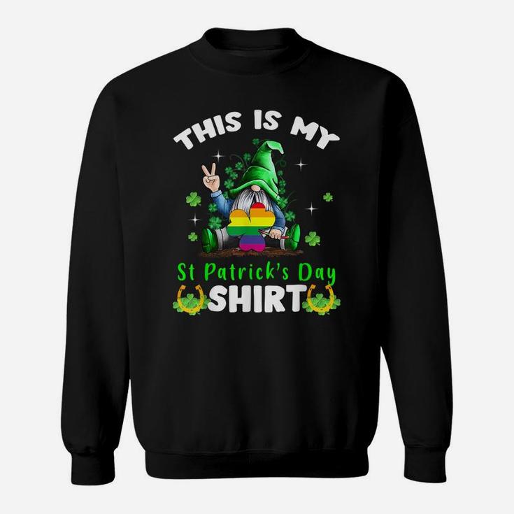 This Is My St Patrick's Day Shirt Gnomes Gay Pride Lgbt Sweatshirt