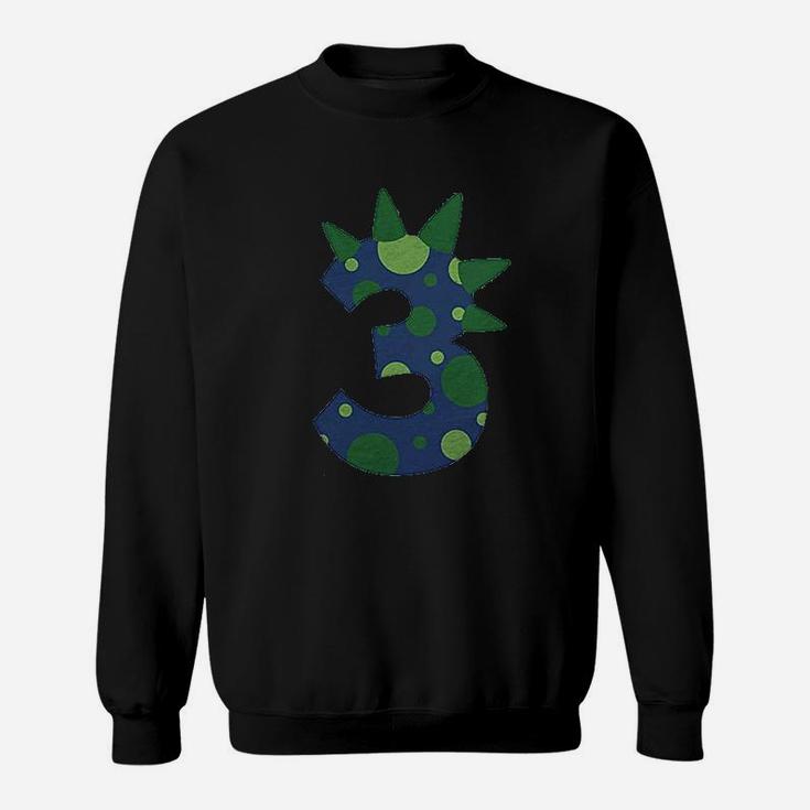 Three Dinosaur 3Rd Birthday Birthday Boy Sweatshirt