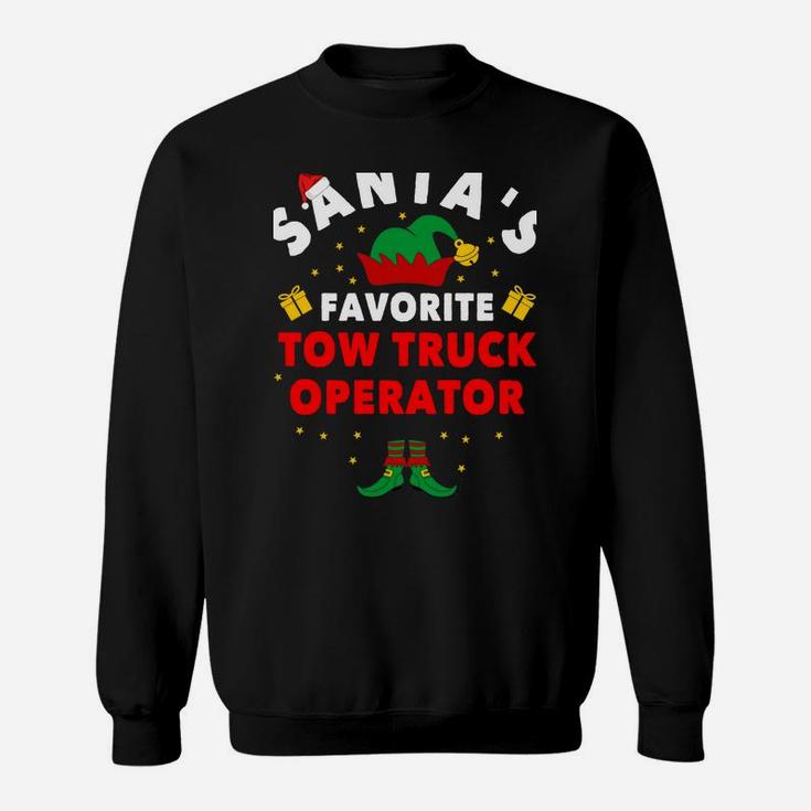 Tow Truck Driver Gifts Christmas Santa's Favorite Holiday Sweatshirt Sweatshirt
