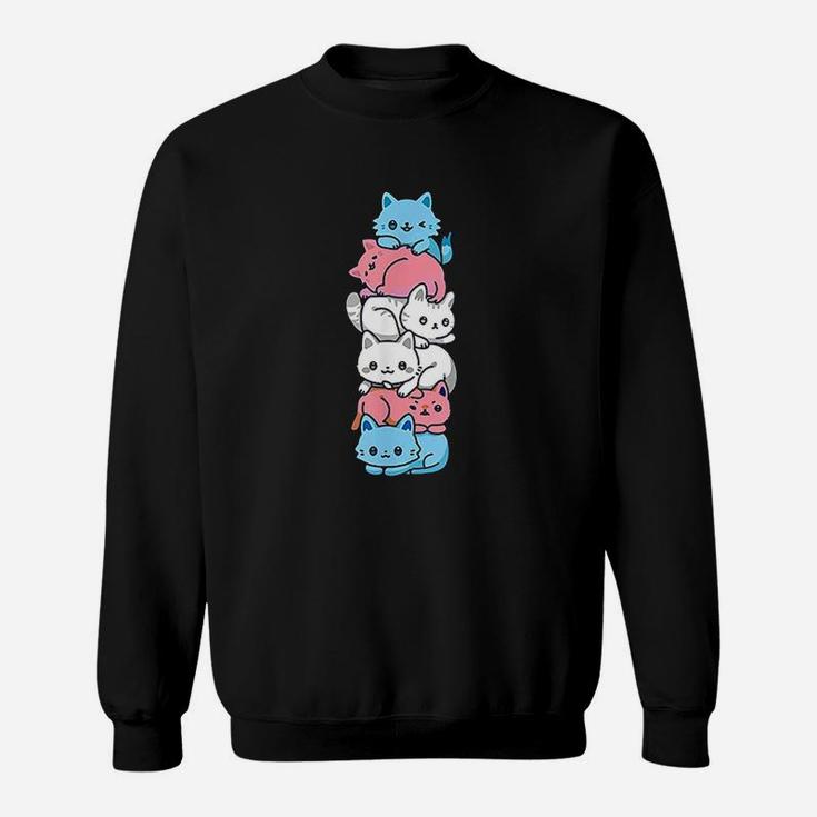 Transgender Pride Cat Sweatshirt