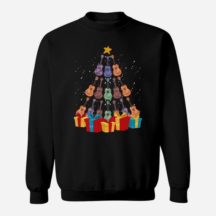 Ukulele Christmas Tree Merry Xmas Musical Instrument Gift Sweatshirt