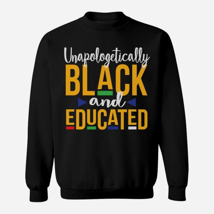 Unapologetically Black Educated Dop E Melanin Christmas Gift Sweatshirt