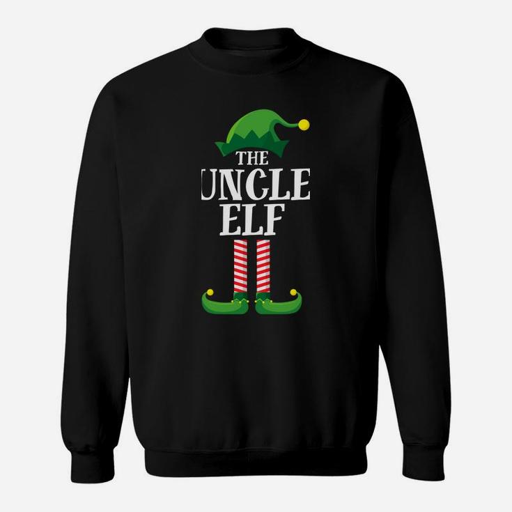 Uncle Elf Matching Family Group Christmas Party Pajama Sweatshirt