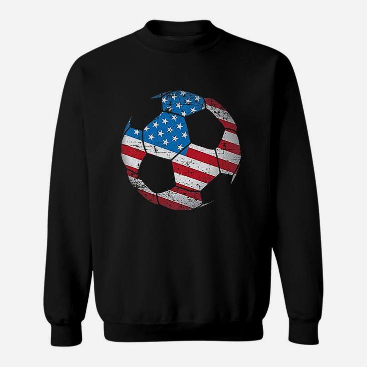United States Soccer Ball Flag Jersey  Usa Football Sweatshirt
