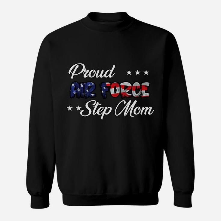 Us Flag Bold Proud Air Force Step Mom Sweatshirt