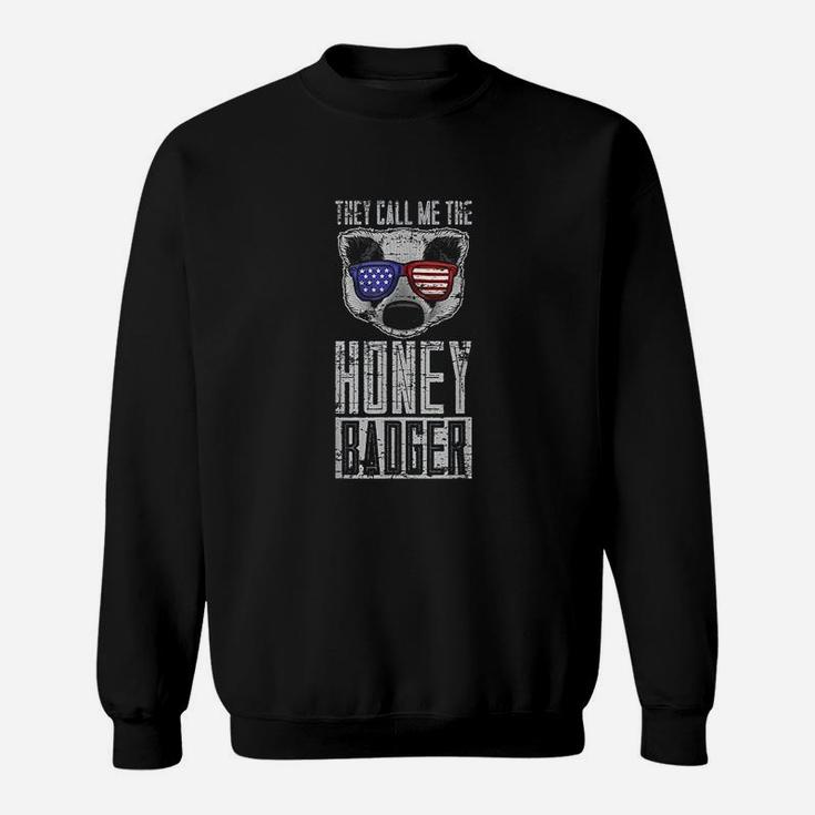 Us Pride Honey Badger Ratel Gift Honey Badger Sweatshirt