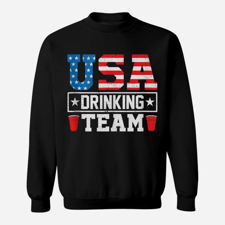 Usa Drinking Team Funny Drinking Beer Lover Gift Sweatshirt