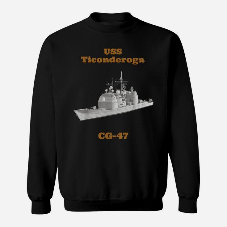 Uss Ticonderoga Cg-47 Navy Sailor Veteran Gift Sweatshirt