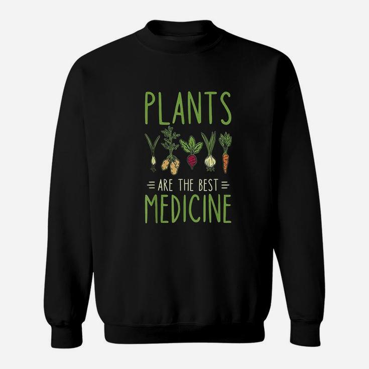 Vegan Plants Are The Best Medicine Plant Based Powered Sweatshirt