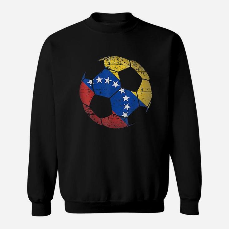 Venezuela Soccer Ball Flag Jersey Sweatshirt