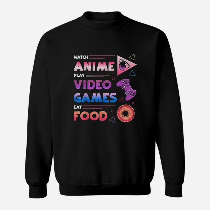 Video Games And Food Gamer Sweatshirt