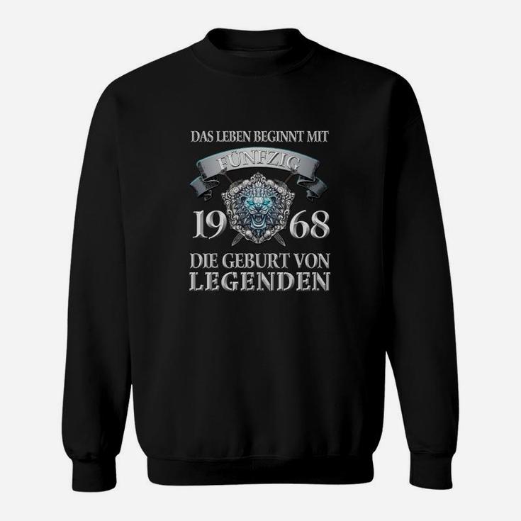 Vintage 1968 Geburtsjahr Legenden Sweatshirt, Retro Look Design