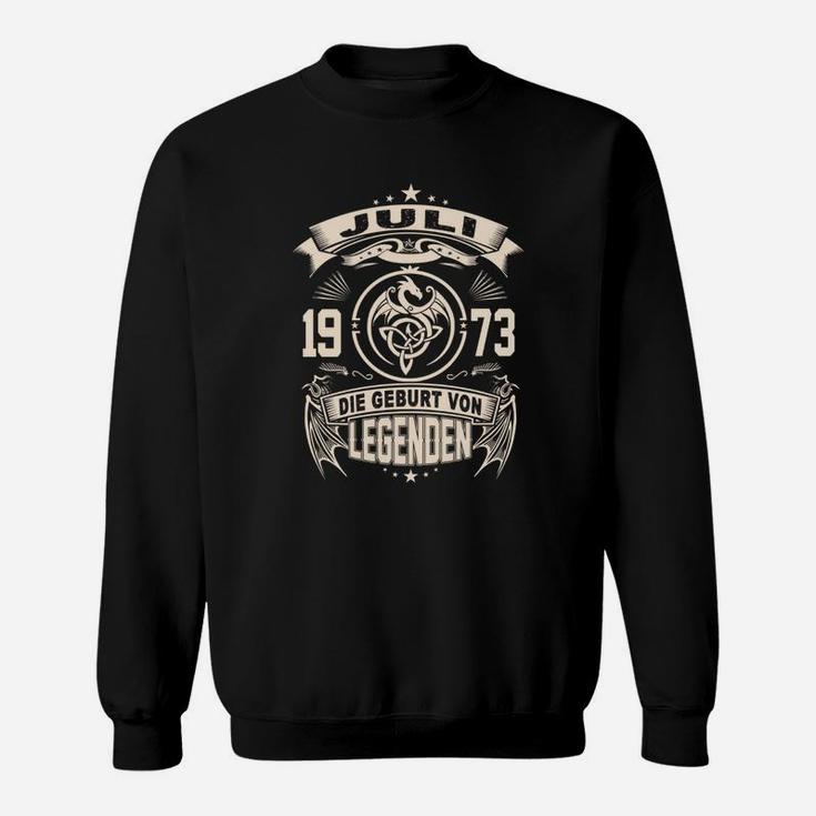 Vintage 1973 Die Geburt von Legenden Herren Sweatshirt, Retro Design