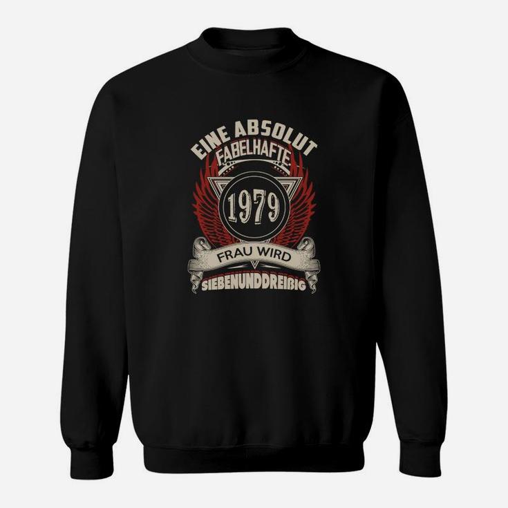 Vintage 1979 Damen Sweatshirt, Absolut Fabelhafte Frau Design