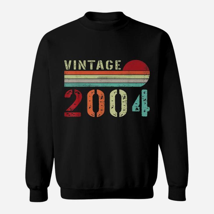 Vintage 2004 Funny 18 Years Old Men And Women 18Th Birthday Sweatshirt