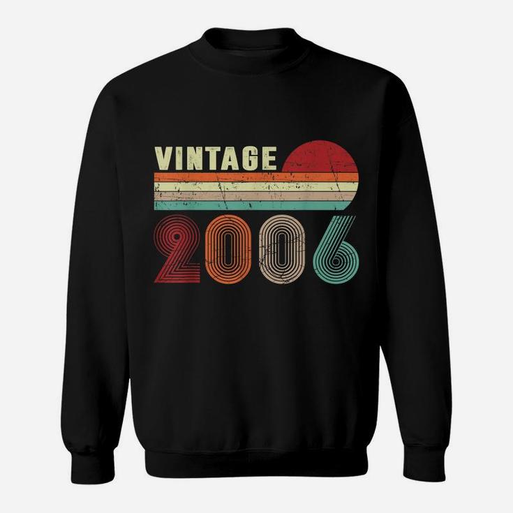 Vintage 2006 Funny 14 Years Old Boys And Girls 14Th Birthday Sweatshirt