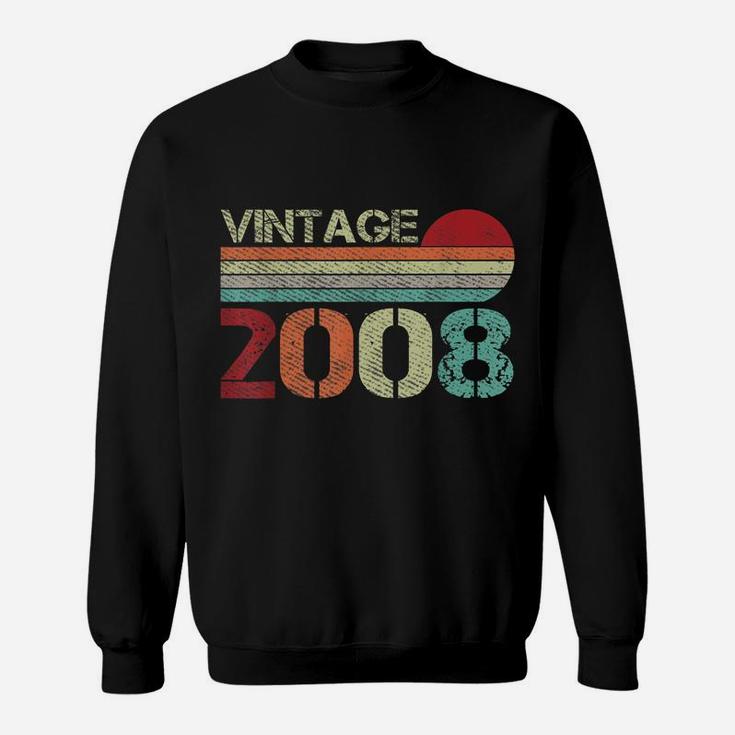 Vintage 2008 Funny 13 Years Old Boys And Girls 13Th Birthday Sweatshirt