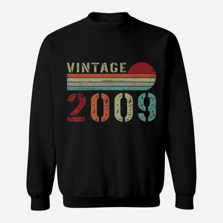 Vintage 2009 Funny 13 Years Old Boys And Girls 13Th Birthday Sweatshirt