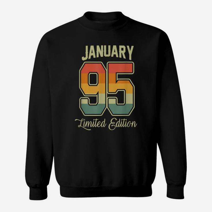 Vintage 25Th Birthday Gift January 1995 Sports Jersey Sweatshirt