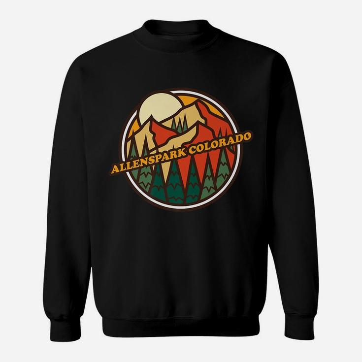 Vintage Allenspark, Colorado Mountain Hiking Souvenir Print Sweatshirt
