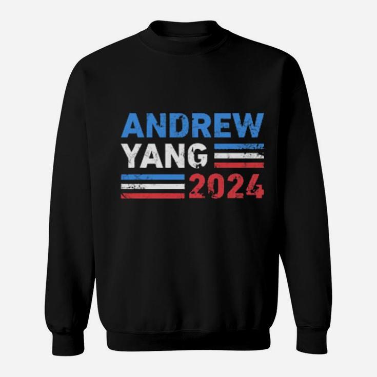 Vintage Andrew Yang 2024 Distressed Retro Yang 2024 Sweatshirt