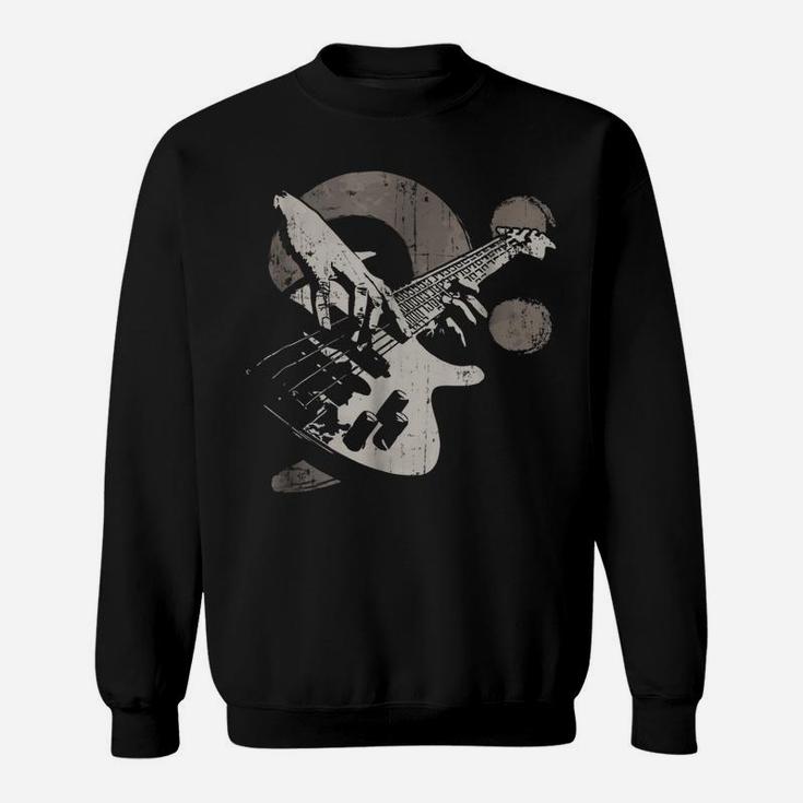 Vintage Bass Guitar Clef Shirt Gift For Bassist Player Sweatshirt