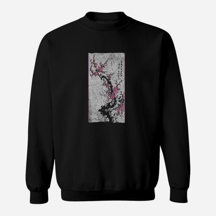 Vintage Beautiful Cherry Blossom Japanese Graphical Art Sweatshirt