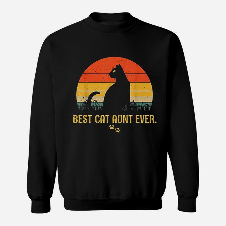 Vintage Best Cat Aunt Ever Sweatshirt
