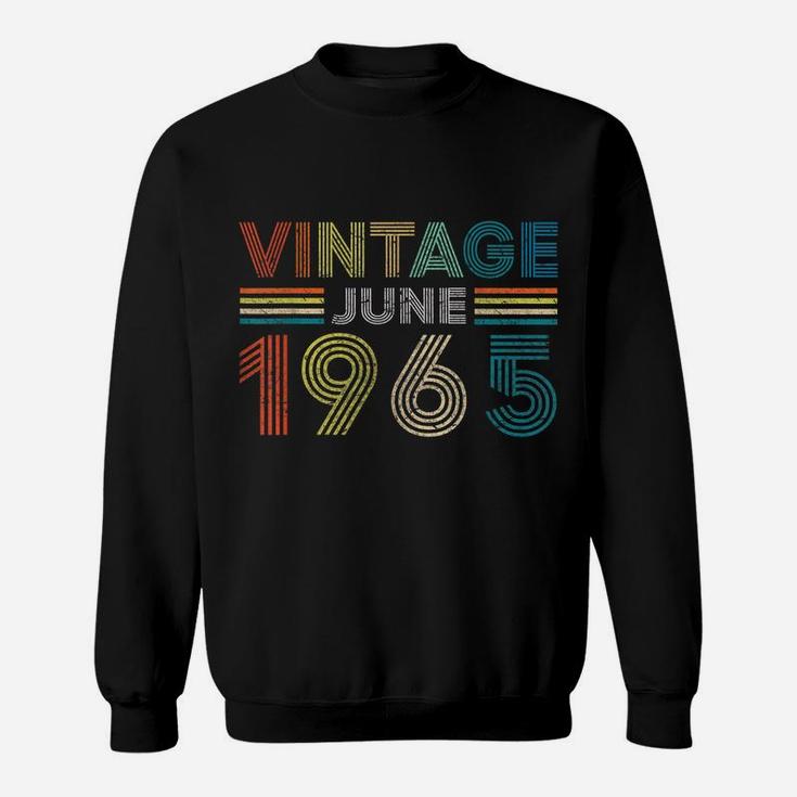 Vintage Born In June 1965 Man Myth Legend 55 Years Old Sweatshirt