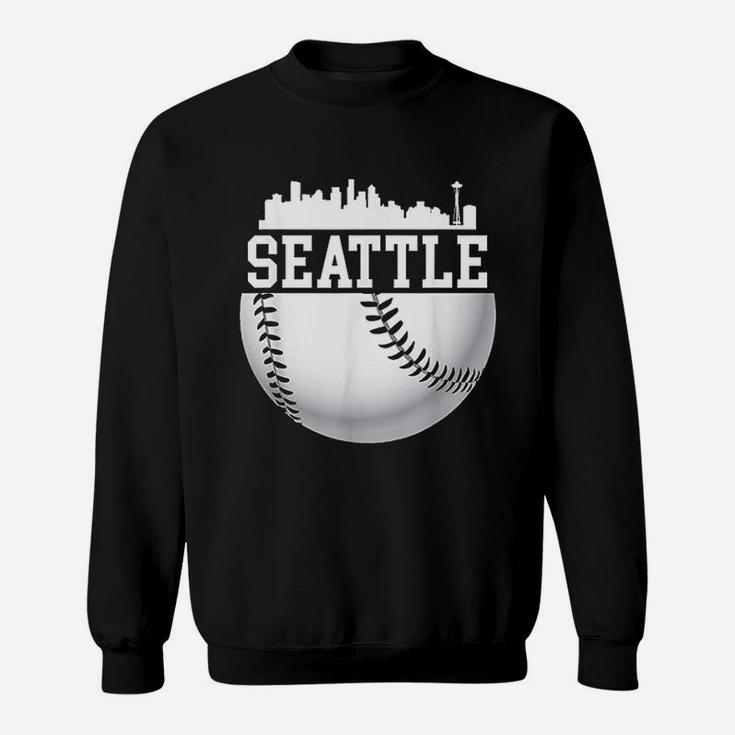 Vintage Downtown Seattle Baseball Retro Washington Sweatshirt