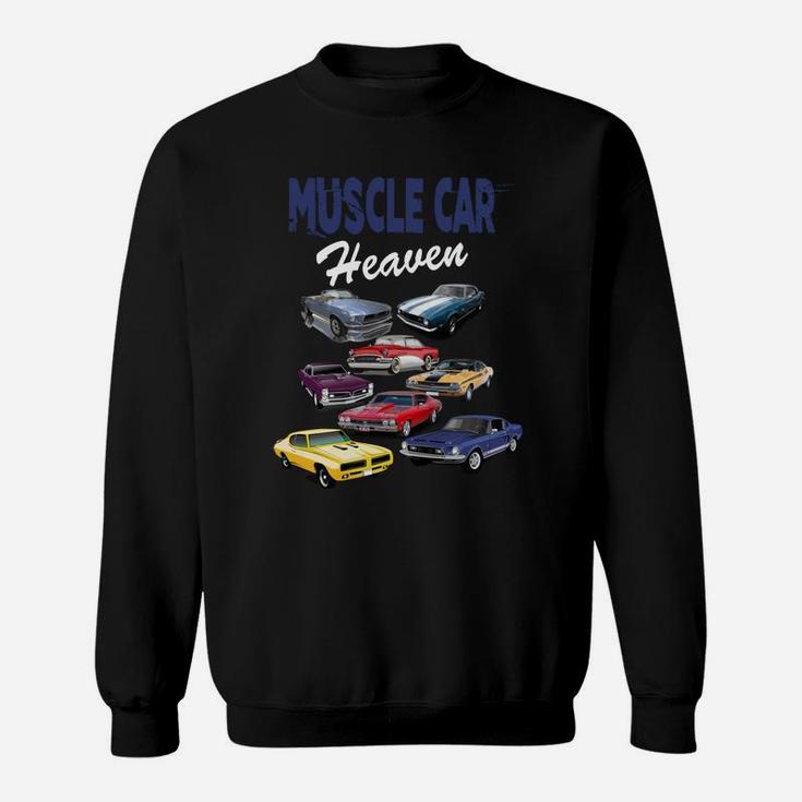Vintage Muscle Cars Sweatshirt Classic Old Retro Hot Rod Car Sweatshirt