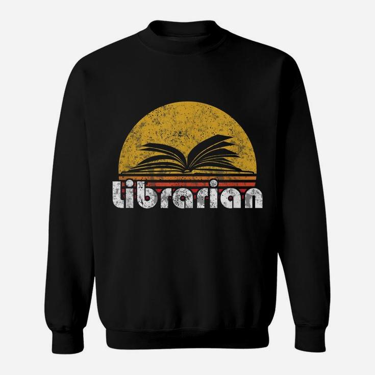Vintage Reading Book Shirt Librarian Retro Sunset Gift Sweatshirt