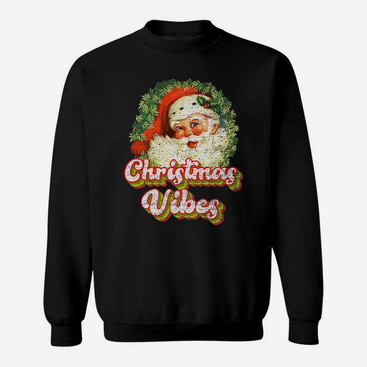 Vintage Santa Claus St Nicholas Christmas Vibes Nostalgic Sweatshirt