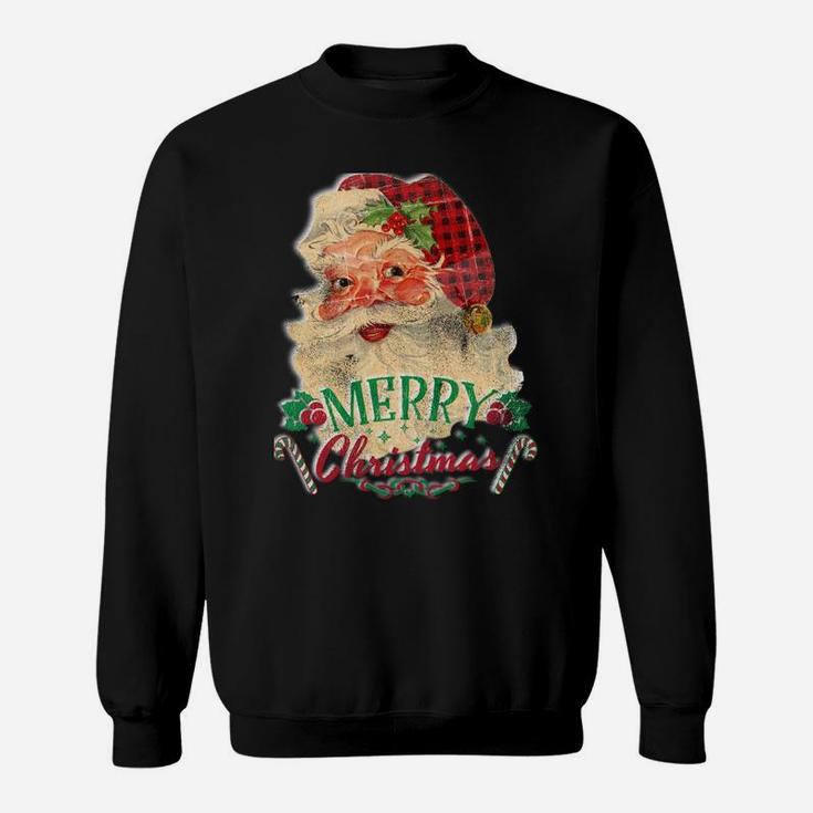 Vintage Santa Claus St Nicholas Old Fashioned Christmas Sweatshirt Sweatshirt