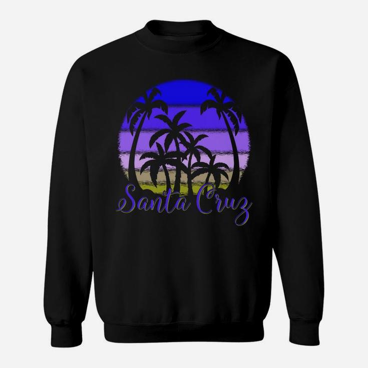 Vintage Santa Cruz Beach California Cal Cali Sunset Retro Sweatshirt