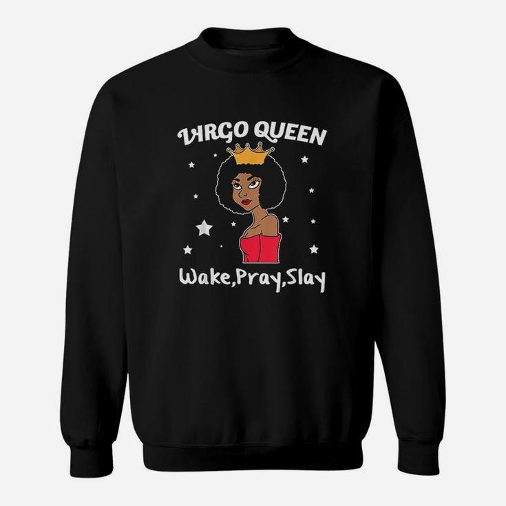 Virgo Black Queen Black Women Afro Zodiac Sweatshirt
