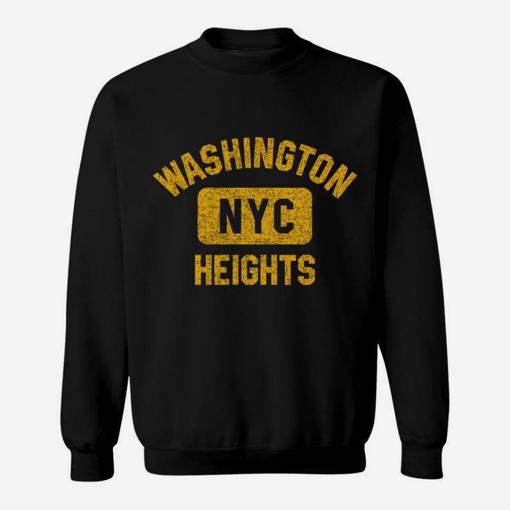 Washington Heights Nyc Gym Style Distressed Amber Print Sweatshirt