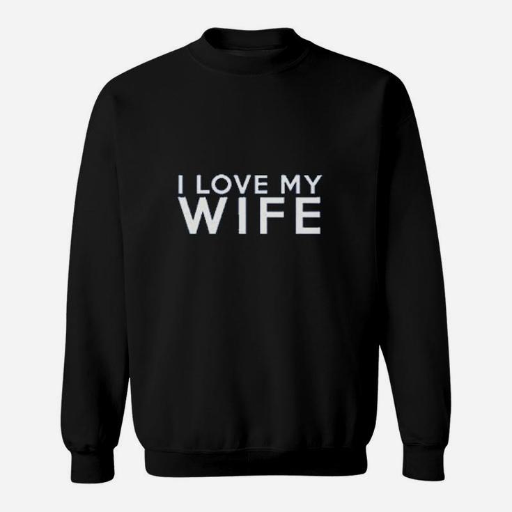 We Match I Love My Wife I Love My Husband Matching Couples Football Sweatshirt