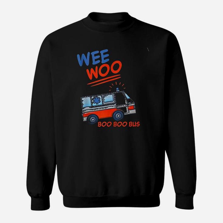 Wee Woo Boo Boo Bus Ambulance Funny Sweatshirt