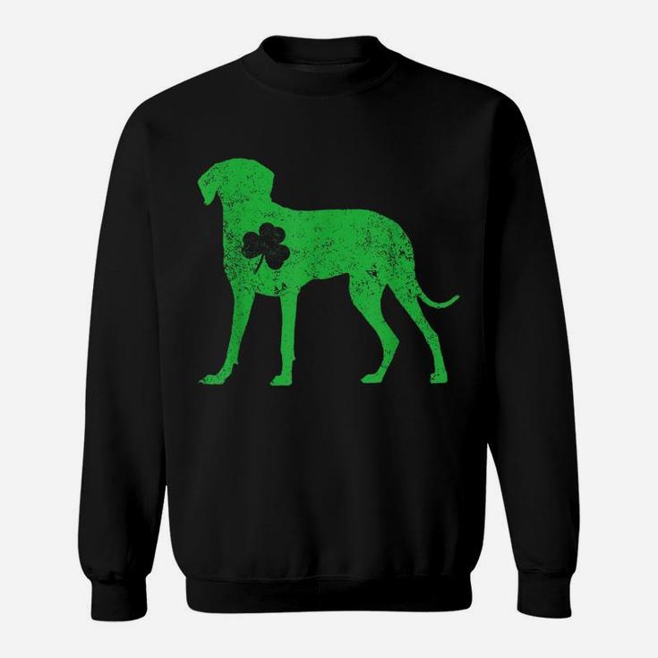 Weimaraner Irish Clover St Patrick Day Leprechaun Dog Gifts Sweatshirt