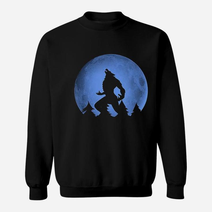 Werewolf Blue Moon Wolf Full Moon Sweatshirt