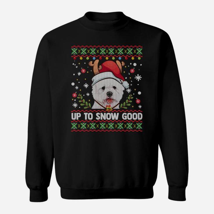 Westie Dog Reindeer Christmas Gift Men Women Ugly Sweater Sweatshirt Sweatshirt