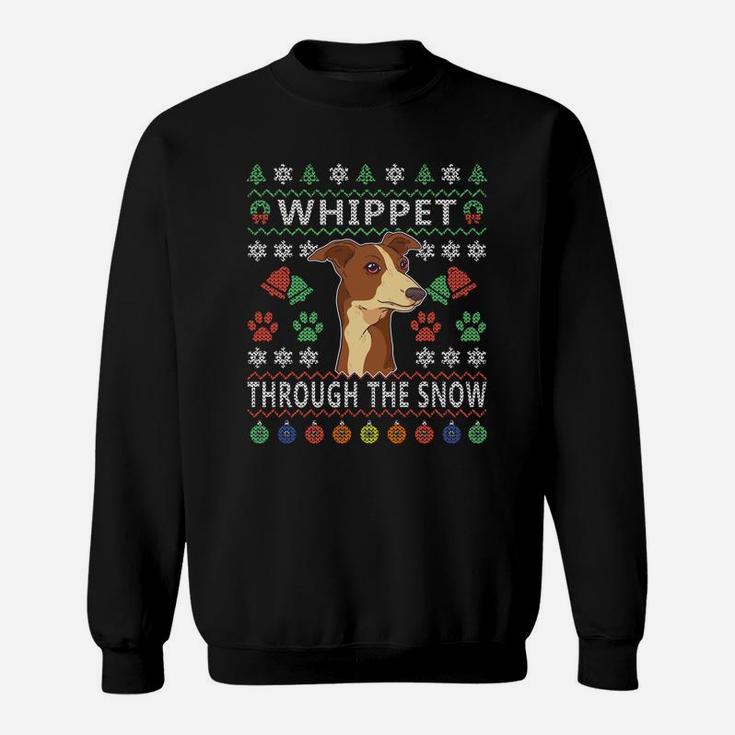 Whippet Ugly Christmas Sweatshirt Greyhound Dogs Gift Ideas Sweatshirt