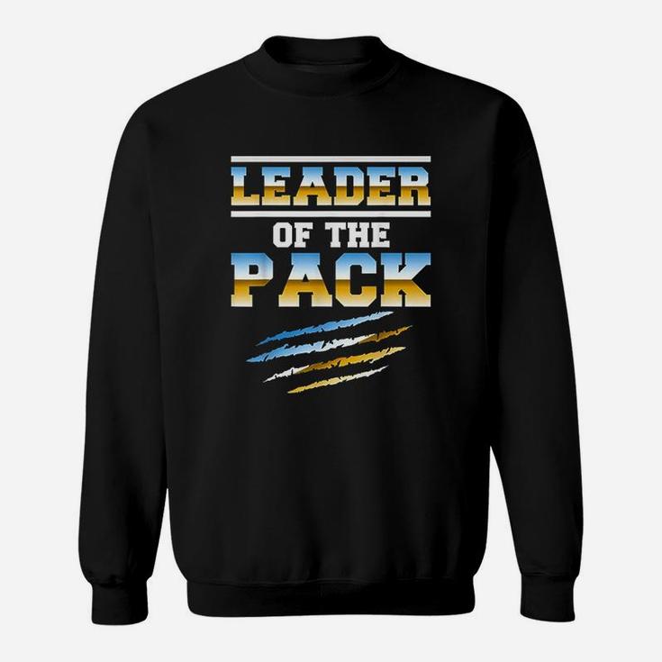 Wolf Pack Gift Design  Leader Of The Pack Paw Sweatshirt