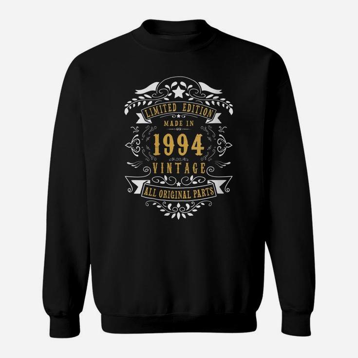 Womens 25 Years Old Made In 1994 Vintage 25Th Birthday Gift Idea Sweatshirt