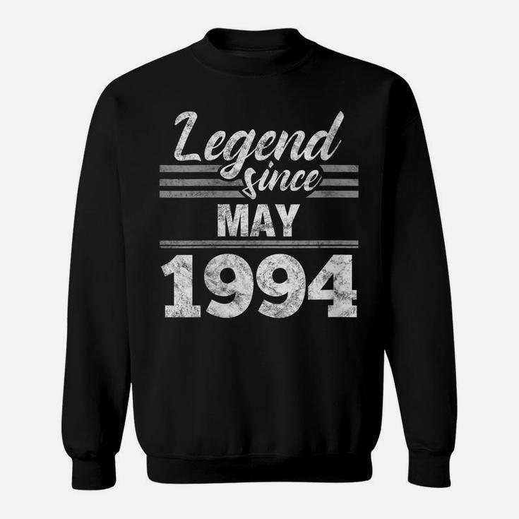 Womens 25Th Birthday Gift Legend Since May 1994 Sweatshirt