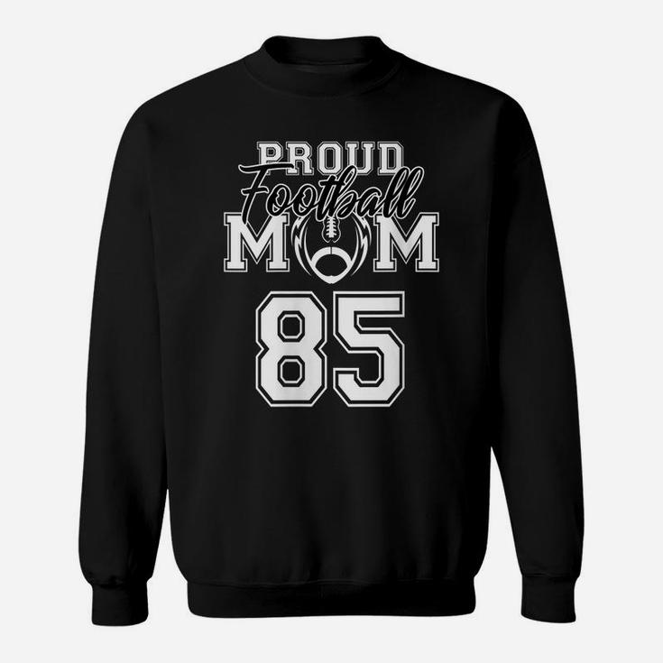 Womens Custom Proud Football Mom Number 85 Personalized Women Sweatshirt